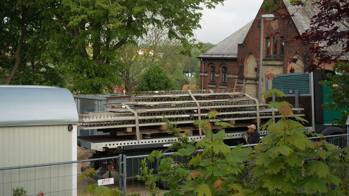 Anlieferung der Deckenelemente