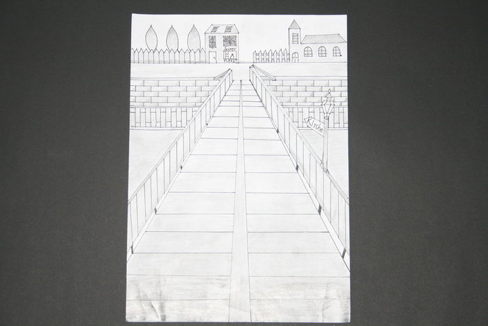 Grafische Darstellung einer Stadtlandschaft 3